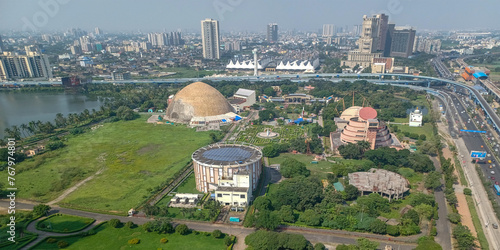 Принти на полотні General view Kolkata city of architecture design MARCH 15, 2024 Kolkata metro ci