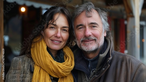 Man and Woman Standing Together