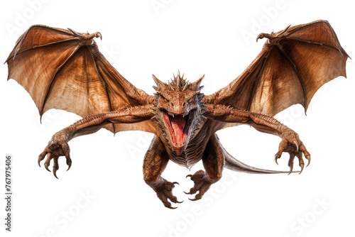 Phantasy dragon isolated on a transparent background