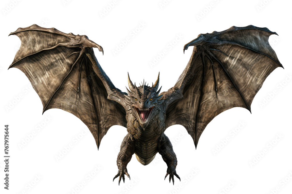 Naklejka premium Phantasy dragon isolated on a transparent background