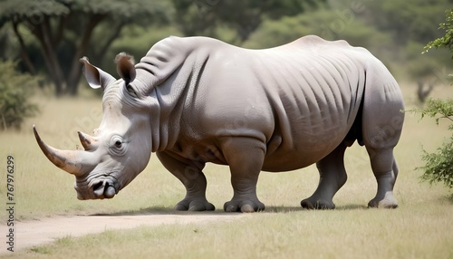 A Rhinoceros In A Safari Experience