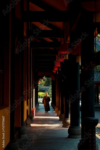 Scenic view of Longxing Temple in Pengzhou, Chengdu, Sichuan, China photo