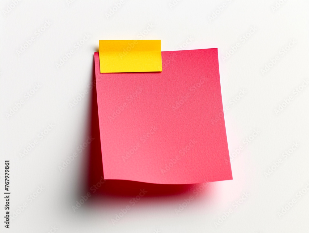 Sticky notes are isolated on a white background in a minimalist style. Sticky notes are isolated on a white background in a minimalist style.