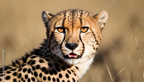 A Cheetah With Its Eyes Locked On Its Prey Unwave