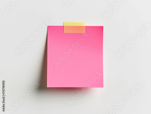 Sticky notes are isolated on a white background in a minimalist style. © Aisyaqilumar