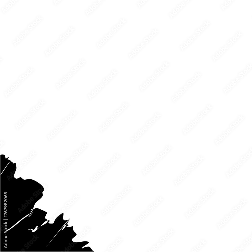 Obraz premium Corner Brush Template