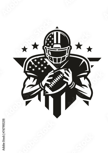 Football Player SVG | Sports SVG | Football SVG | Individual Football Player SVG | Football team color layers | PNG football player | Football Silhouette | American football player SVG