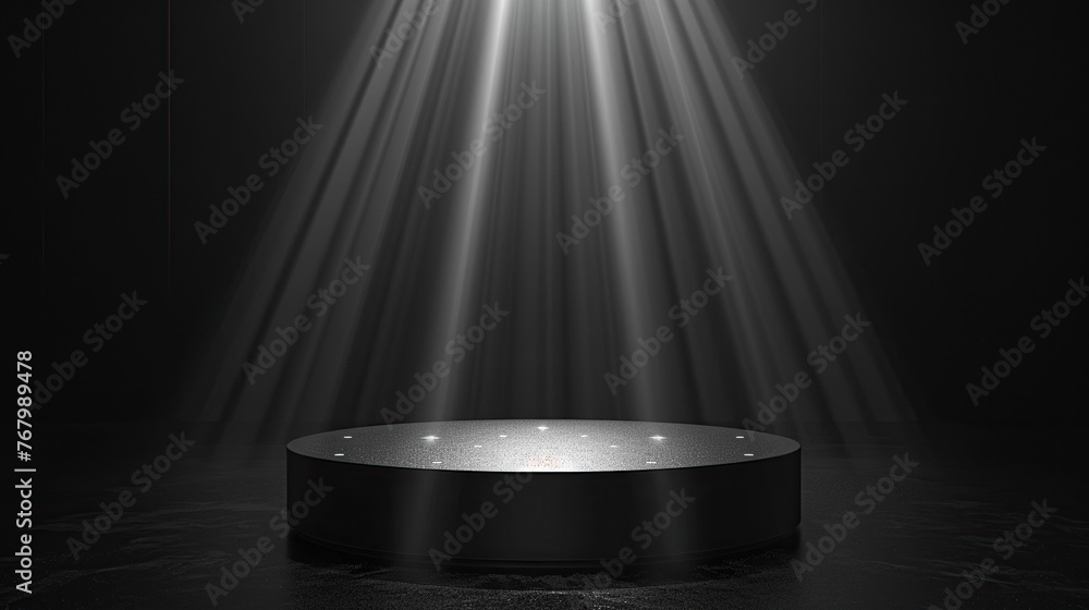 Elegant product reveal, minimalist 3D design, deep black background, refined lighting ,3D render Elegant product reveal, minimalist 3D design, deep black background, refined lighting ,3D render