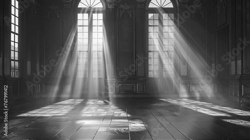 Noir film classic, vintage background with a touch of oldworld elegance ,3D render