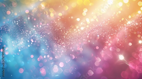 Abstract colorful glitter vintage lights background