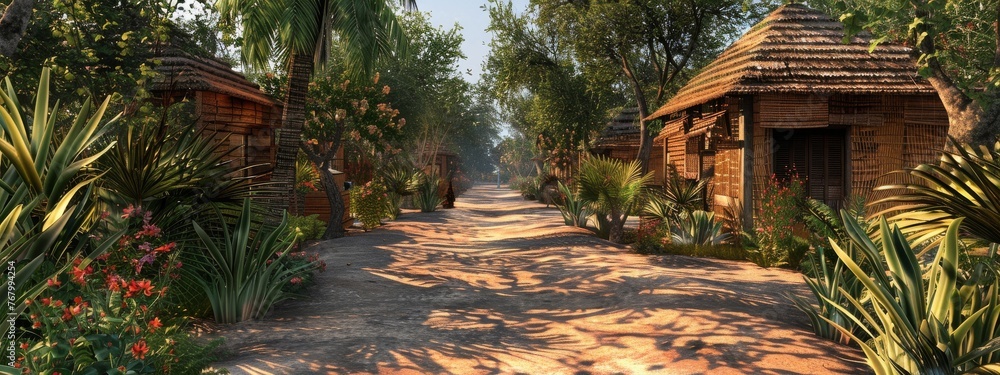 Obraz premium Design a promotional banner featuring a minimalist, three-dimensional podium display pedestal, centered on a smooth, gradient blue background