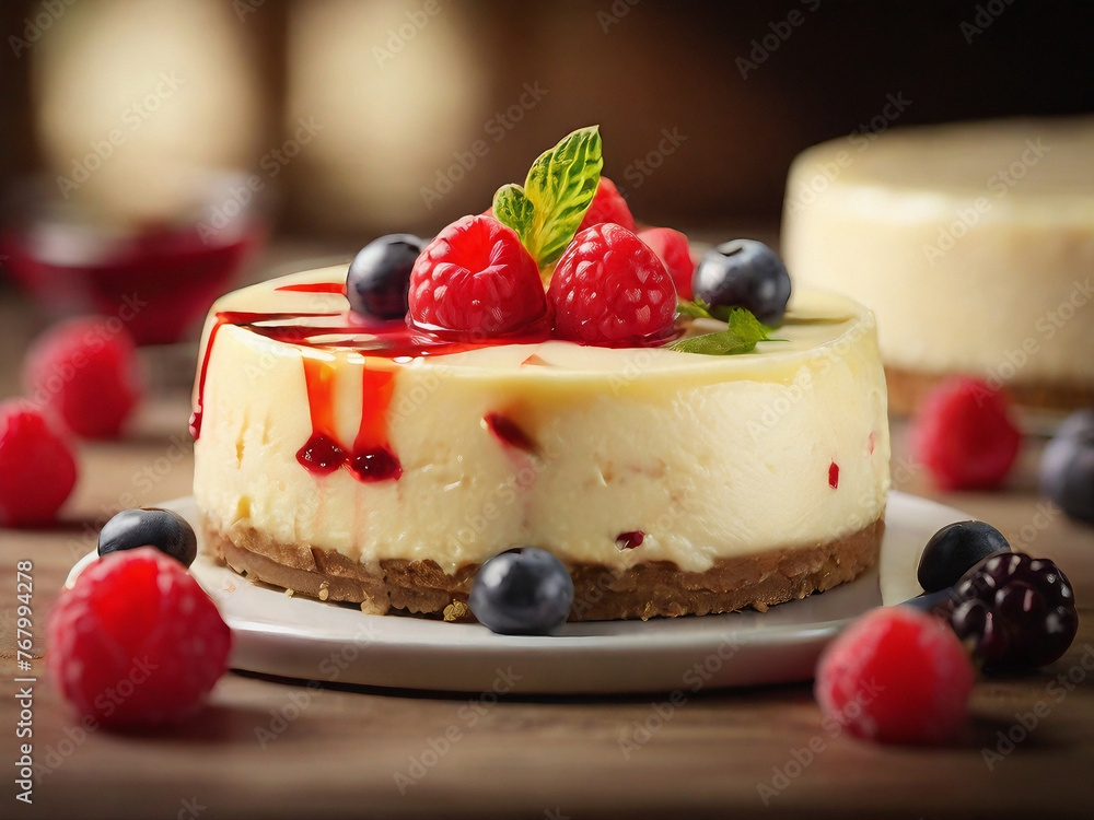 Cheesecake with berries Cheesecake with berries