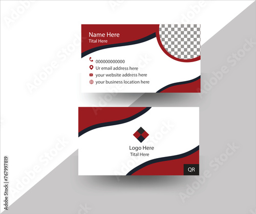 corporate Madan business card  image template mockup. photo