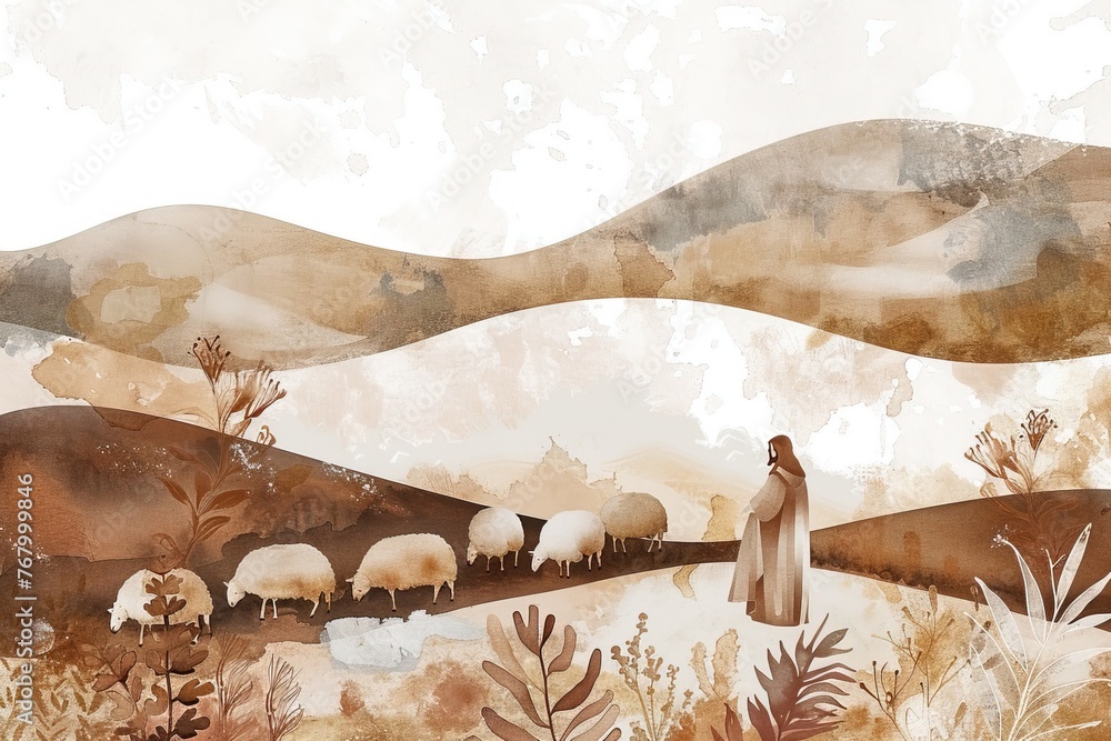Jesus Leaves the 99 sheeps simplicity and beauty of the miracle ...
