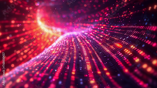 Futuristic Technology Space, Digital Network Background, Abstract Blue Design, Sci-Fi Concept