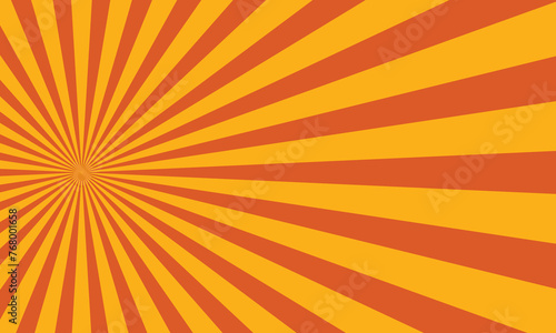 orange sunburst background