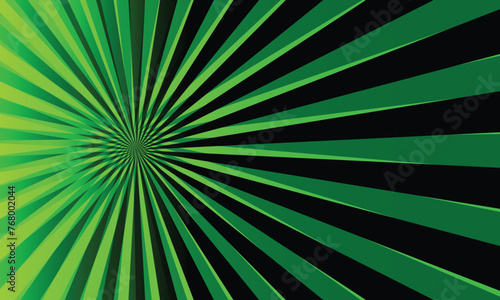 abstract green color comic background with gaming rays