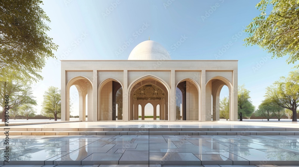 Obraz premium Islamic wallpaper background, Ramadan background, Eid al-Adha.