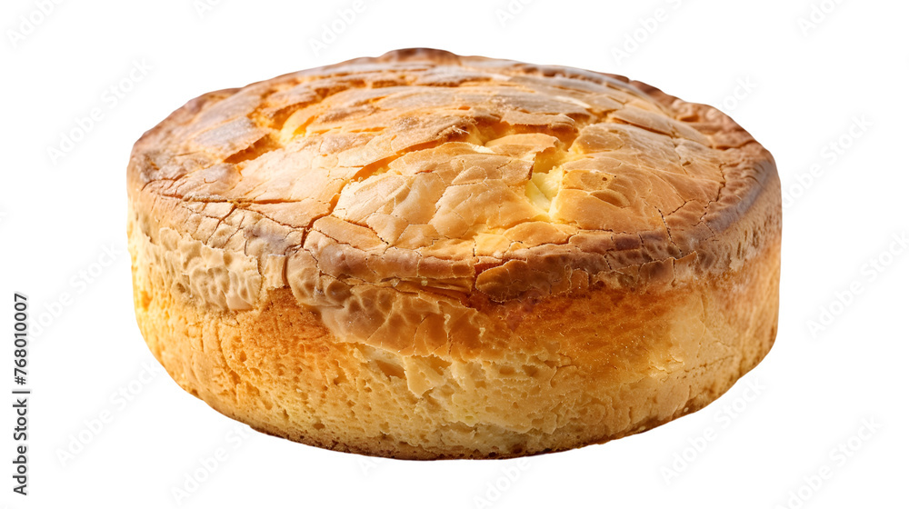 A Plain Rounded Shape cake Isolated on a Transparent Backdrop - PNG Cutout