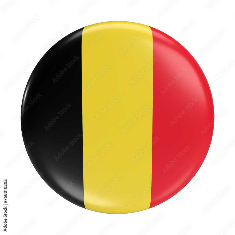 Fototapeta premium Belgium flag icon - Euro 2024