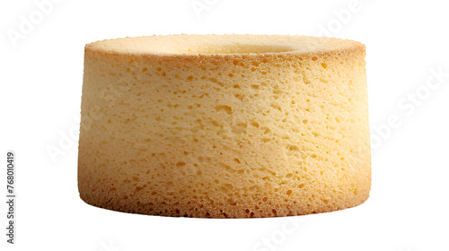 A Plain Rounded Shape cake Isolated on a Transparent Backdrop - PNG Cutout