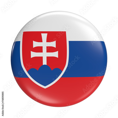 Obraz na płótnie Slovakia flag icon - Euro 2024