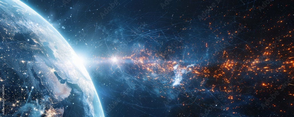 AI-driven cosmic weather report in augmented reality detailing solar ...
