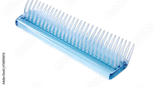 High quality   hair comb with light blue colour png