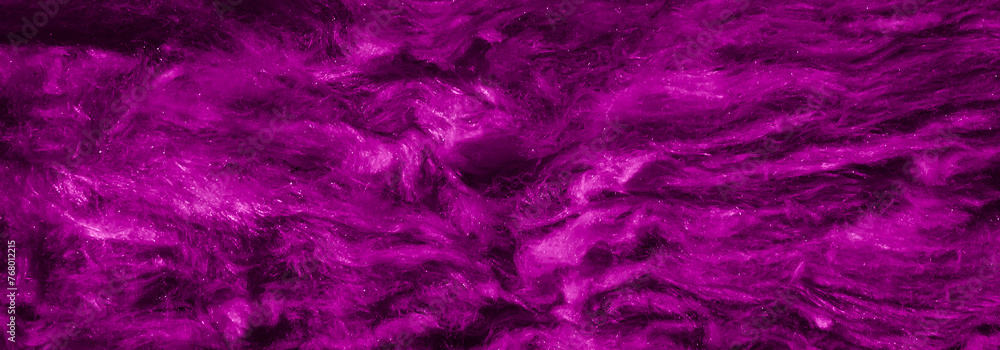 violet mineral wool with a visible texture - obrazy, fototapety, plakaty 