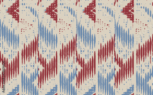 Navajo tribal vector seamless pattern. Native American ornament. Ethnic South Western decor style. Boho geometric ornament. Vector seamless pattern. Mexican blanket, rug. Woven carpet illustration