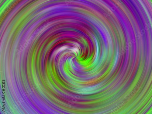 Background with vortex  rays and green and violet colors - abstract graphic with effect of depth  space  motion  rotation  mixing colors and blur. Topics  texture  pattern  abstraction  computer art