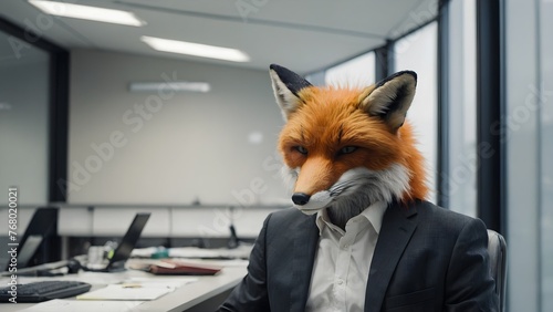 Fox headed Corporate Anatomy: Exploring the Anthropomorphic Office Terrain