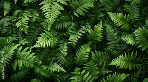 Green fern wallpaper