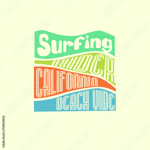 Surfing Ride club summer poster