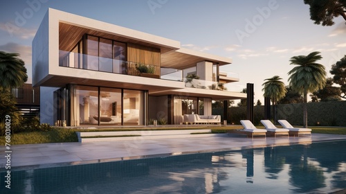 A photo of a Minimalistic Villa Exterior © Xfinity Stock