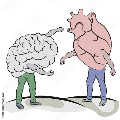 Heart and mind. Mind and heart united. Emotions and rationality.