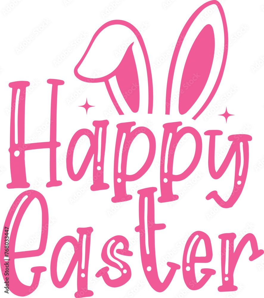 Happy Easter typography clip art design on plain white transparent isolated background for card, shirt, hoodie, sweatshirt, apparel, tag, mug, icon, poster or badge Happy Easter typography clip art design on plain white transparent isolated background for card, shirt, hoodie, sweatshirt, apparel, tag, mug, icon, poster or badge