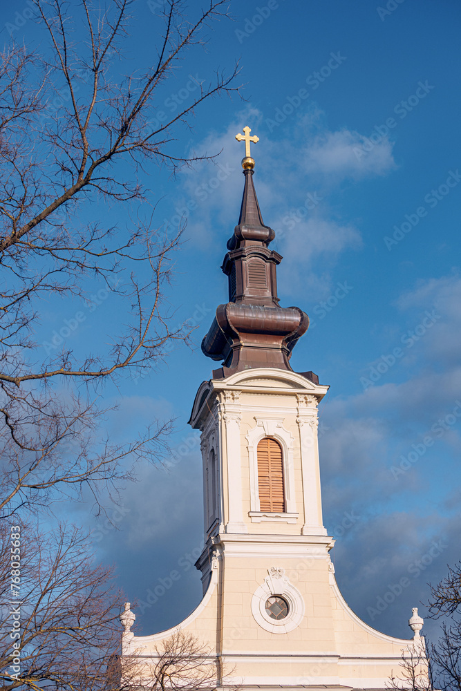Serbian orthodox church in Subotica city center