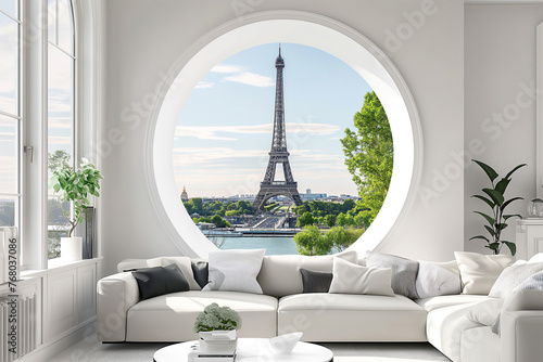 modern living room, Paris