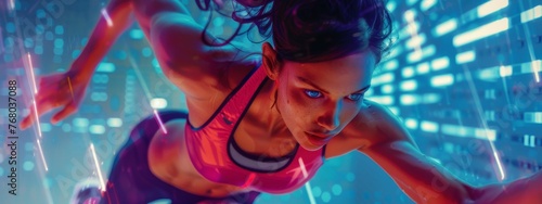 Revival of the 80s fitness craze with modern workout technology, including AI personal trainers.