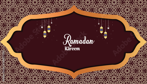 Ramadan Kareem background vector design  