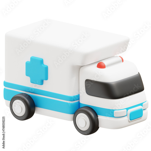 Ambulance 3d icon