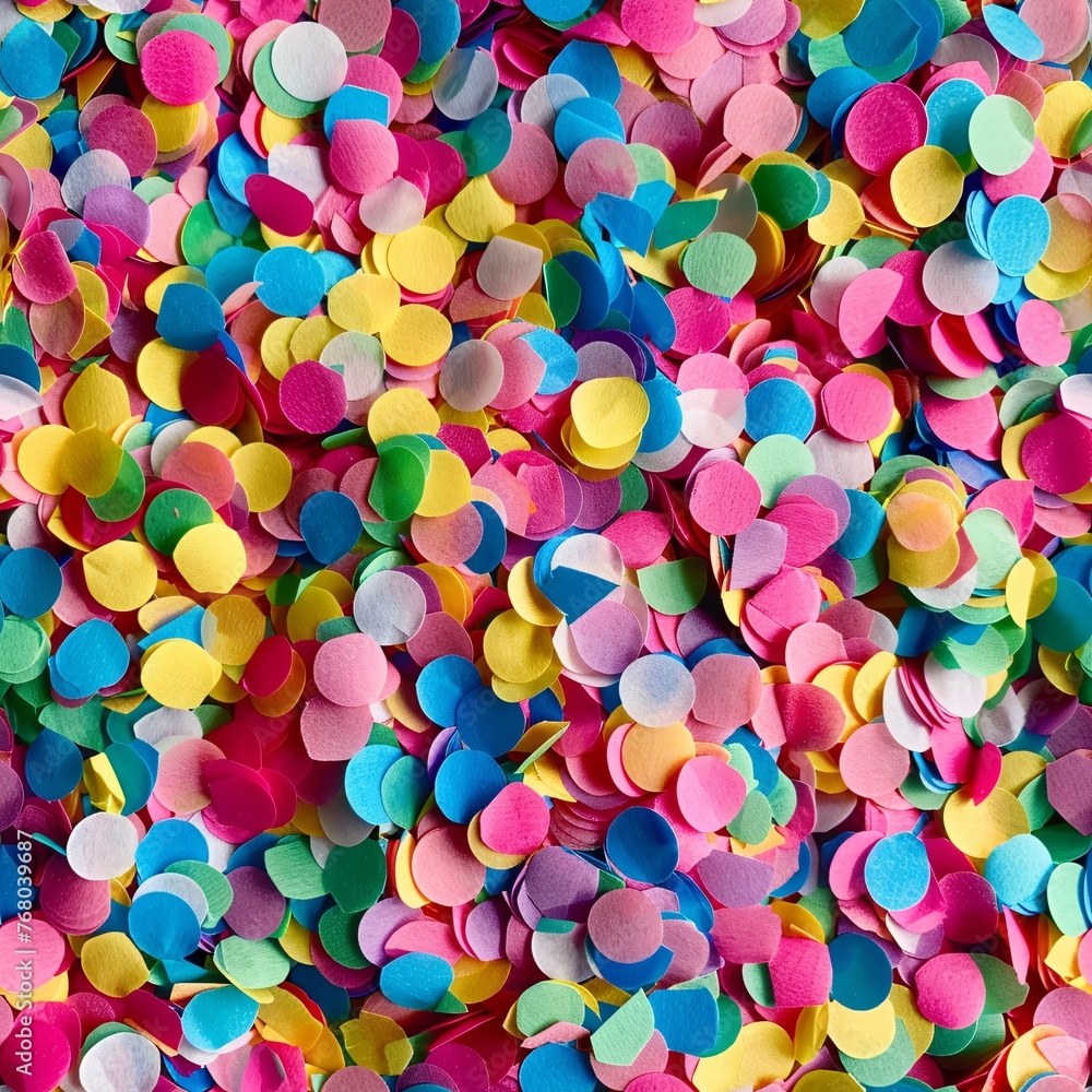 Multicolored confetti scattered on a bright background 01 - Perfectly repeating background pattern for your designs