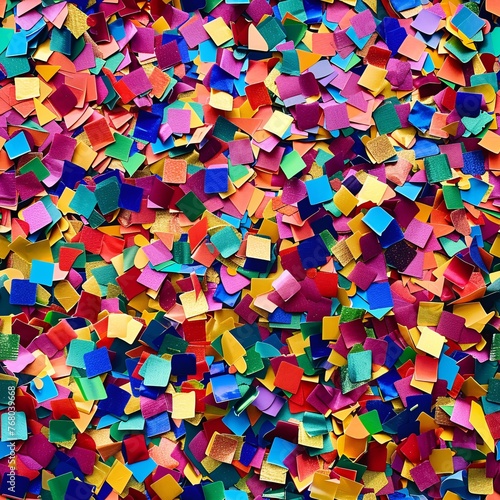 Multicolored confetti scattered on a bright background 02 - Perfectly repeating background pattern for your designs