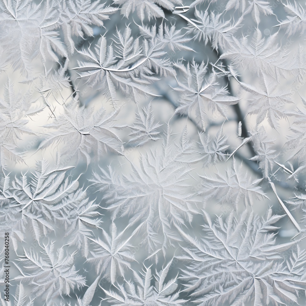 Frost patterns delicately etched on window 03 - Perfectly repeating background pattern for your designs Frost patterns delicately etched on window 03 - Perfectly repeating background pattern for your designs