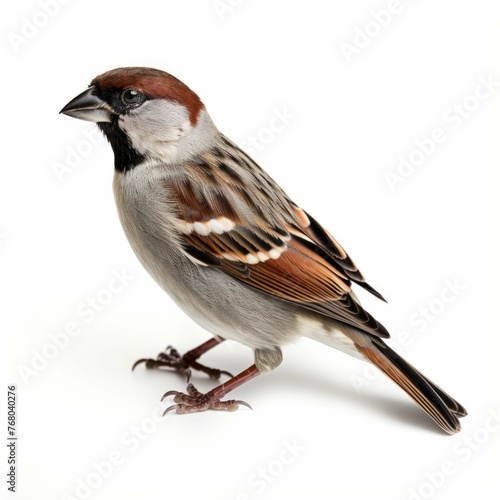 Sparrow isolated on white background