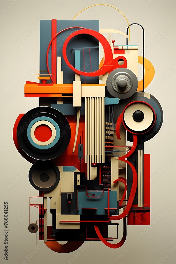 Abstract Technology: A Vibrant Audio Wave Visualization in Digital ...