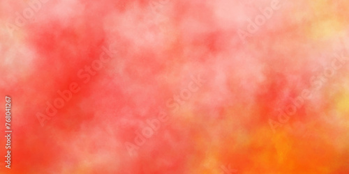 Trendy orange watercolor paper background. distressed paper design in gradient red yellow and orange colors. grunge cloudy texture. Shot on long exposure. colorful contemporary artwork. 