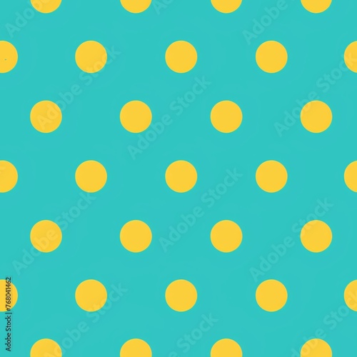 Bright yellow polka dots on a turquoise background 01 - Perfectly repeating background pattern for your designs