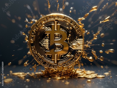 dollar symbol bitcoin photo